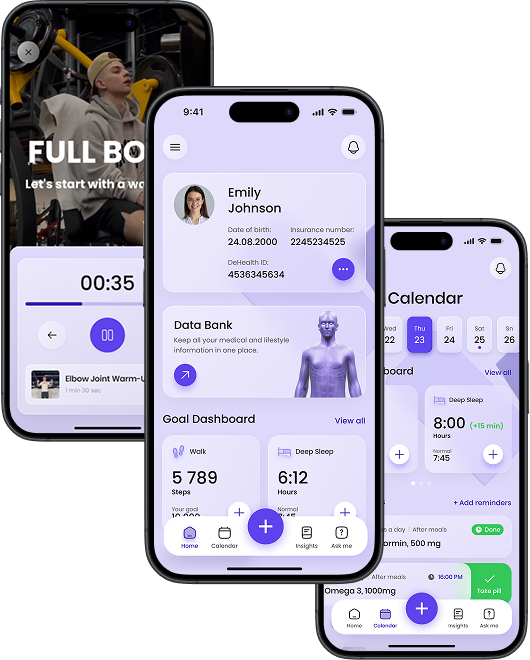 DeHealth App Interface