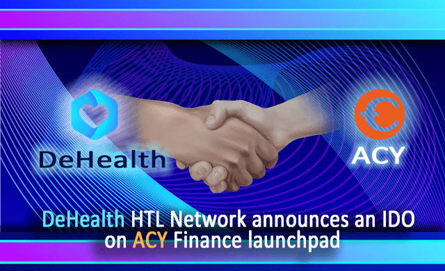 The metamorphosis of the healthcare industry is about to take its toll: DeHealth HLT Network announces an IDO on ACY Finance launchpad