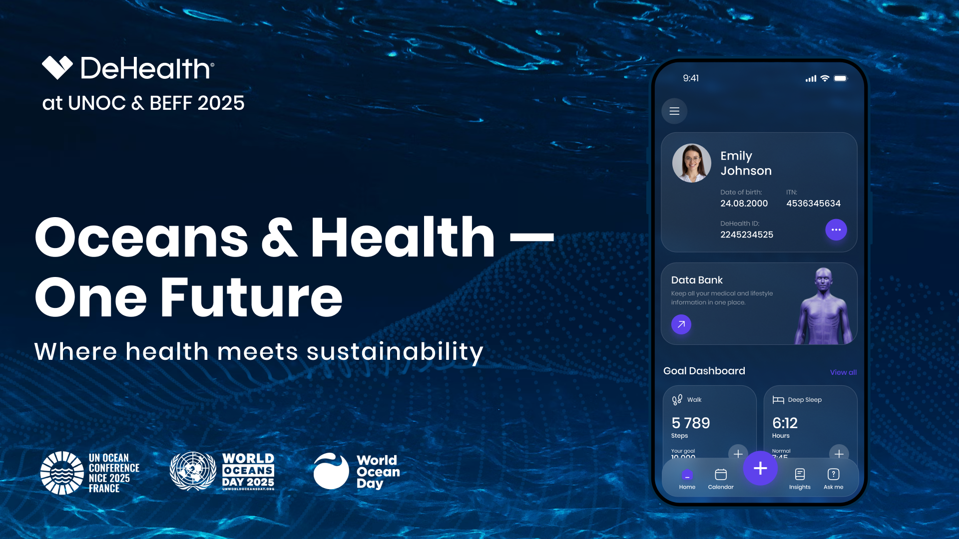 From Ocean Health to Human Health: DeHealth Founders at the UNOC-3 and Blue Economy Forum 2025
