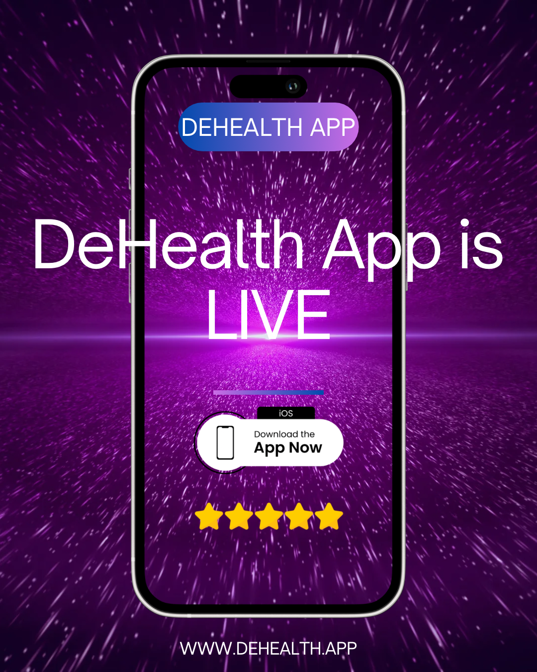 DeHealth App is LIVE on the App Store – The Future of Health is Here
